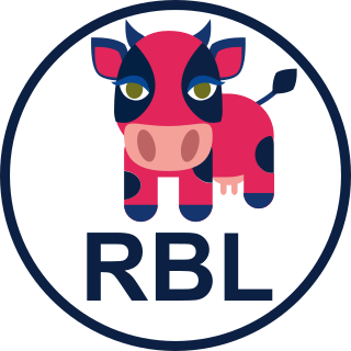 Tippfoot-Teamabzeichen RBL mit Kuh-Symbol