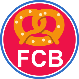 Tippfoot-Teamabzeichen FCB mit Brezel-Symbol