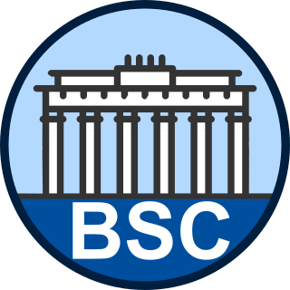 Tippfoot-Teamabzeichen BSC mit Brandenburger-Tor-Symbol