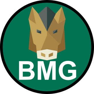 Tippfoot-Teamabzeichen BMG mit Pferde-Symbol